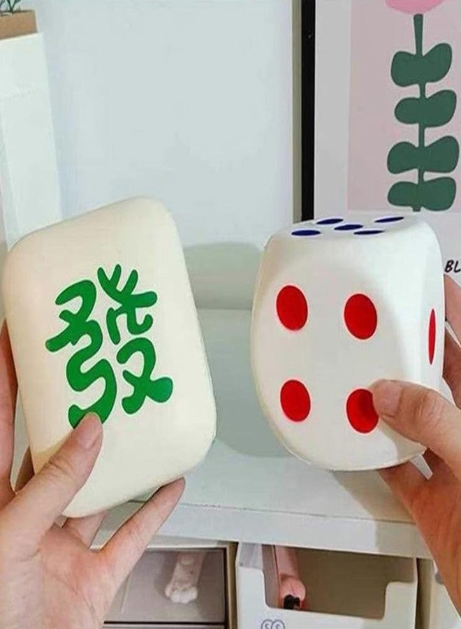 Yowget Large Foam Dice Stress Ball,with Dots 6 Sided Dice EVA Foam Dices,Blank Slate Board Game to Get Your Lucky Numbers,Anxiety Relieve for Parties, Game, and Gifts - Image 5